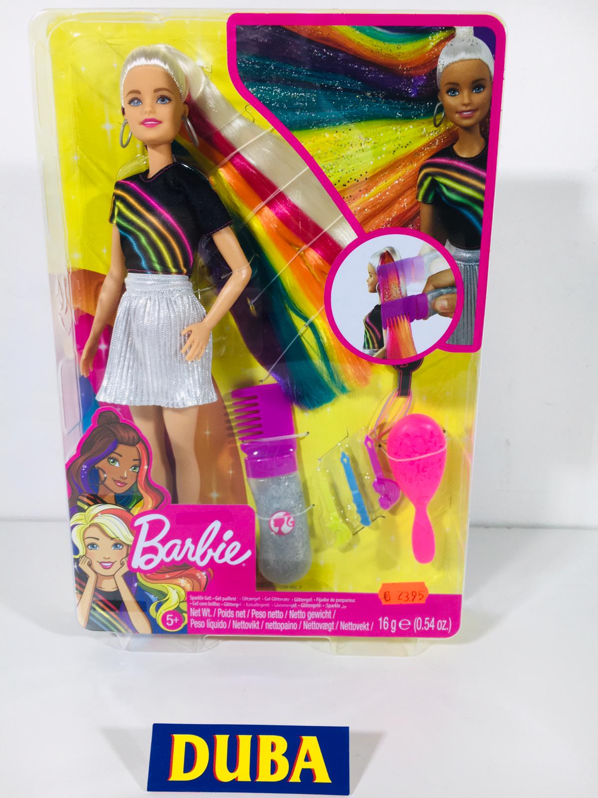 Barbie Mechas Arcoiris